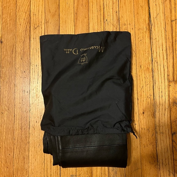 Massimo Dutti leather pants used once size 6 - Picture 10 of 10